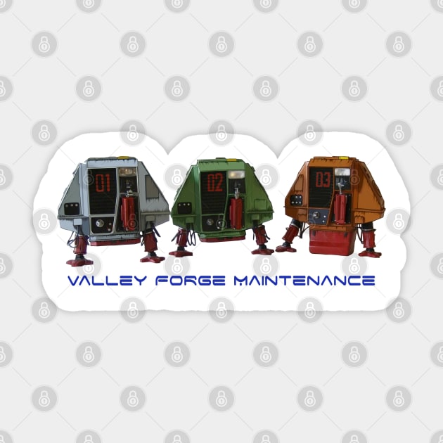 Valley Forge Maintenance Sticker by DistractedGeek